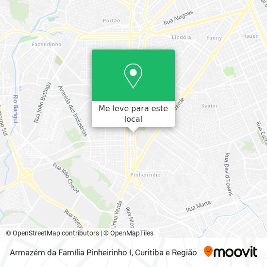 Armazém da Família Pinheirinho I mapa