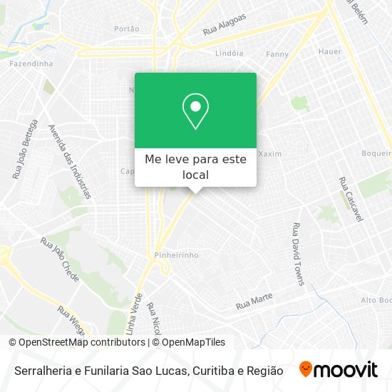 Serralheria e Funilaria Sao Lucas mapa