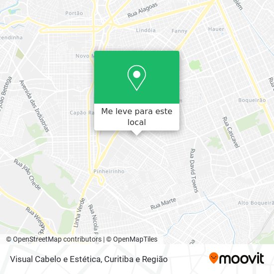 Visual Cabelo e Estética mapa