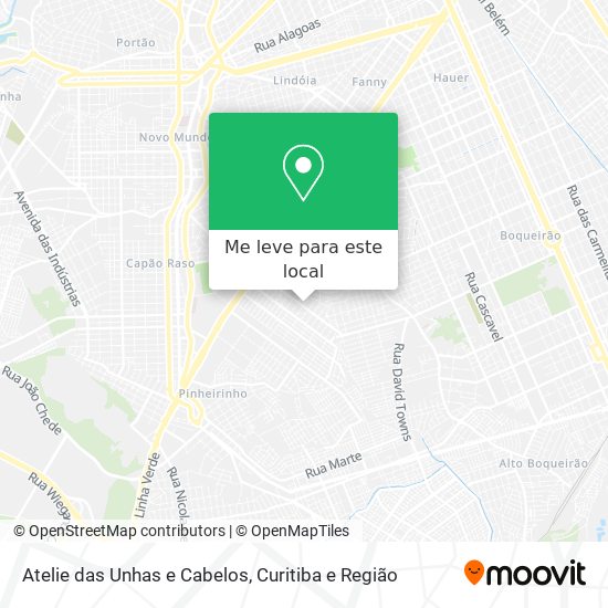 Atelie das Unhas e Cabelos mapa