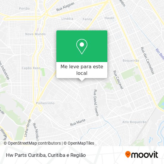 Hw Parts Curitiba mapa