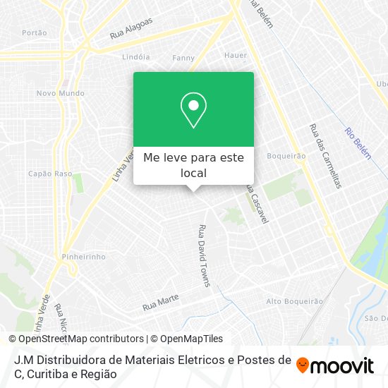 J.M Distribuidora de Materiais Eletricos e Postes de C mapa