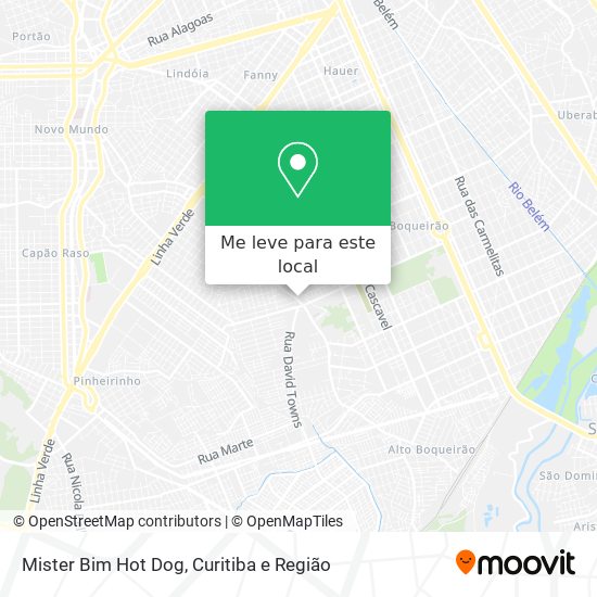 Mister Bim Hot Dog mapa