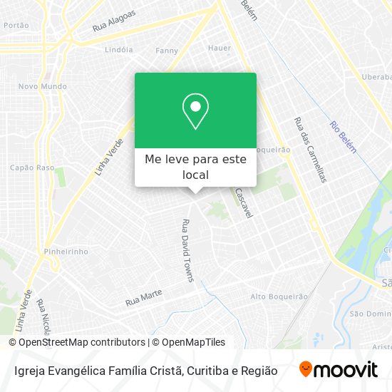 Igreja Evangélica Família Cristã mapa