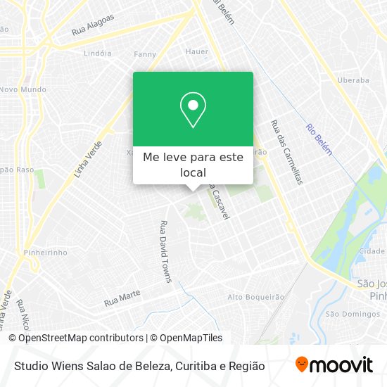 Studio Wiens Salao de Beleza mapa