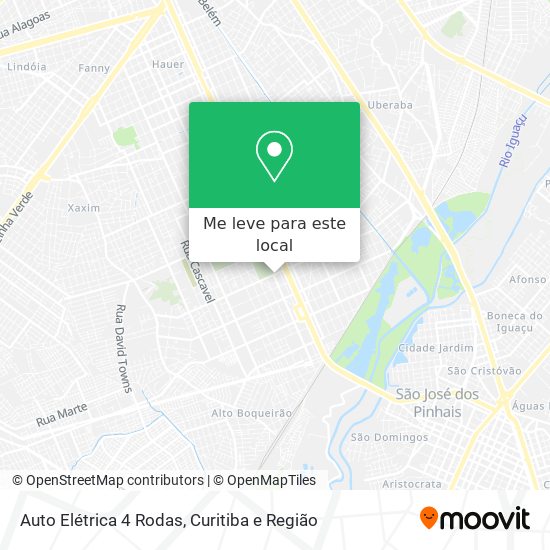 Auto Elétrica 4 Rodas mapa