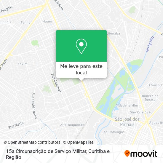 15a Circunscrição de Serviço Militar mapa