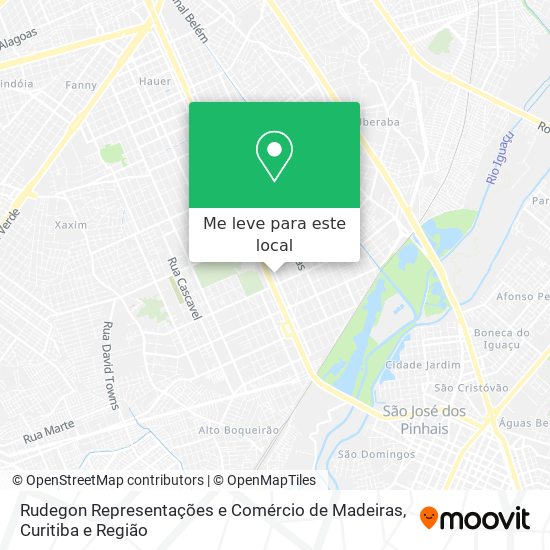 Rudegon Representações e Comércio de Madeiras mapa