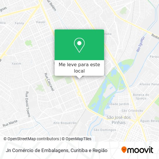Jn Comércio de Embalagens mapa