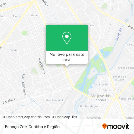 Espaço Zoe mapa