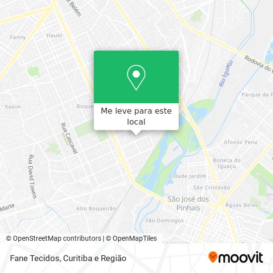 Fane Tecidos mapa