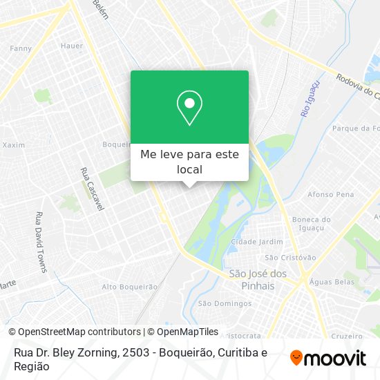Rua Dr. Bley Zorning, 2503 - Boqueirão mapa