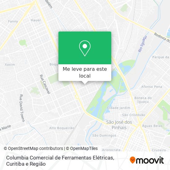 Columbia Comercial de Ferramentas Elétricas mapa