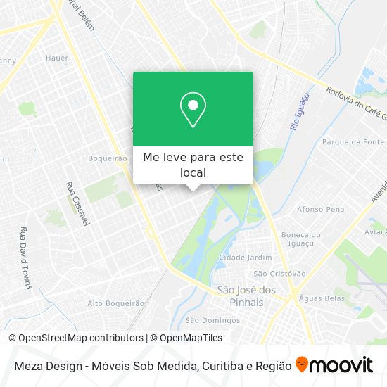 Meza Design - Móveis Sob Medida mapa