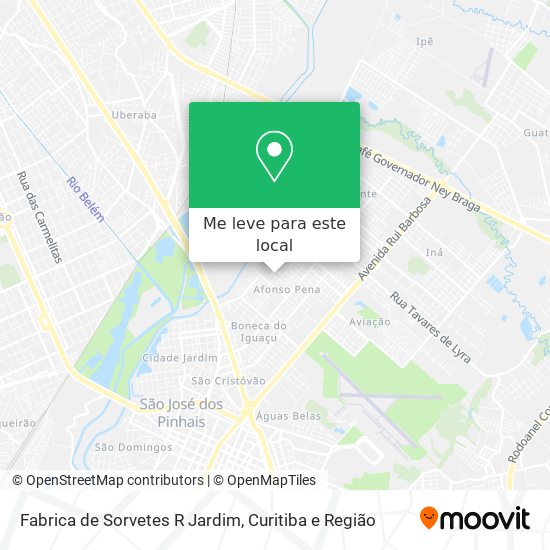 Fabrica de Sorvetes R Jardim mapa