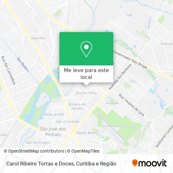 Carol Ribeiro Tortas e Doces mapa