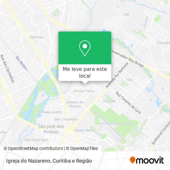Igreja do Nazareno mapa