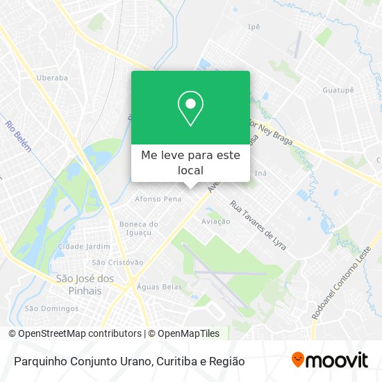 Parquinho Conjunto Urano mapa