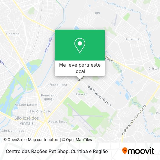 Centro das Rações Pet Shop mapa