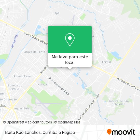Baita Kão Lanches mapa