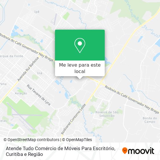 Atende Tudo Comércio de Móveis Para Escritório mapa