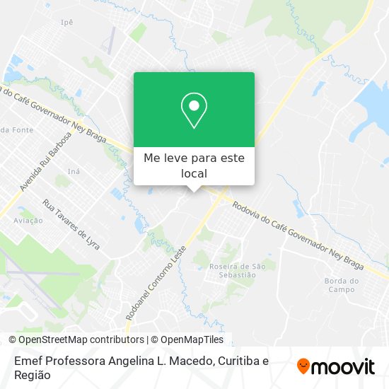 Emef Professora Angelina L. Macedo mapa