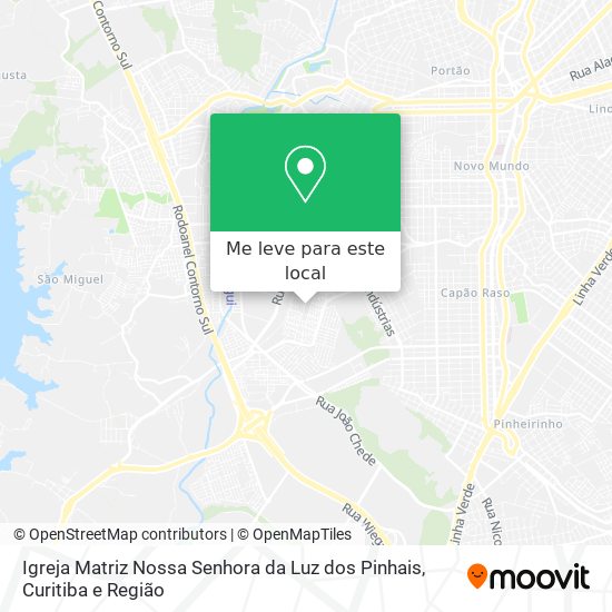 Igreja Matriz Nossa Senhora da Luz dos Pinhais mapa