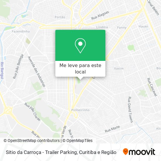 Sítio da Carroça - Trailer Parking mapa