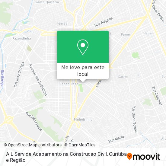 A L Serv de Acabamento na Construcao Civil mapa