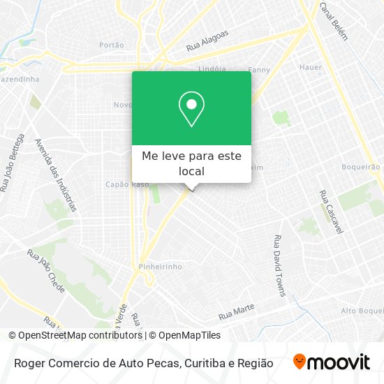 Roger Comercio de Auto Pecas mapa
