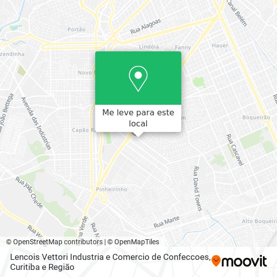 Lencois Vettori Industria e Comercio de Confeccoes mapa