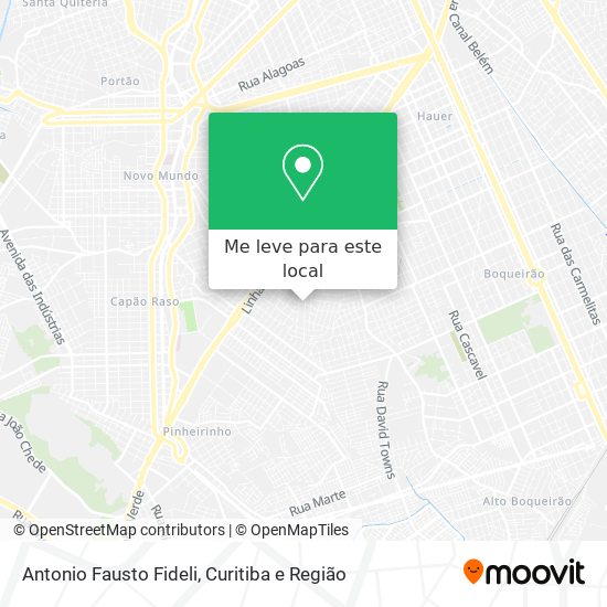 Antonio Fausto Fideli mapa