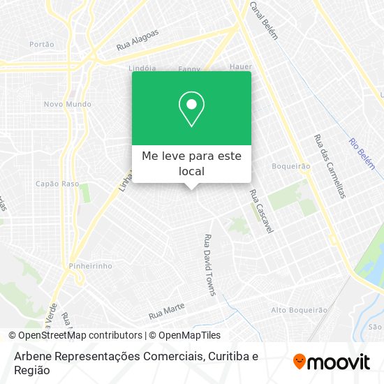 Arbene Representações Comerciais mapa