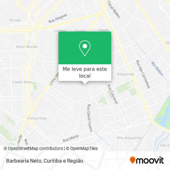 Barbearia Neto mapa