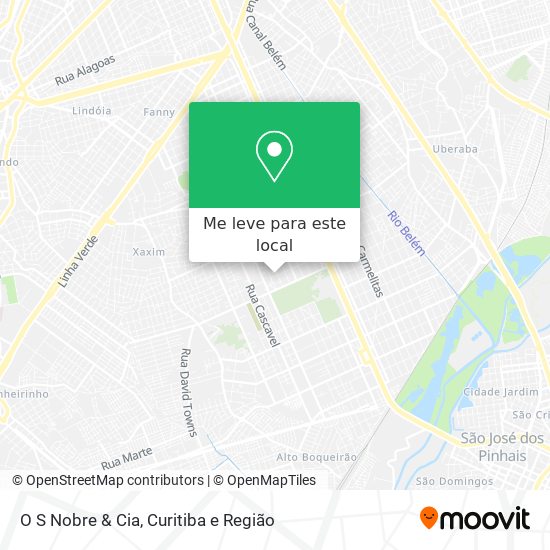 O S Nobre & Cia mapa