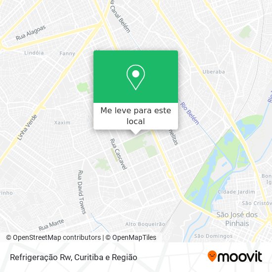 Refrigeração Rw mapa
