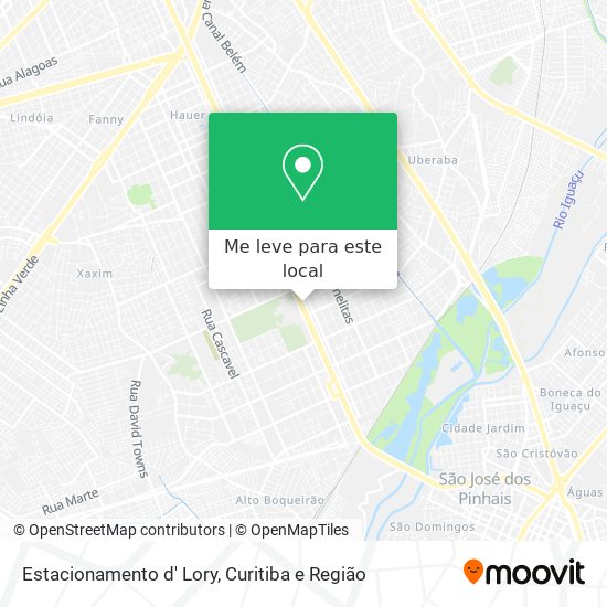 Estacionamento d' Lory mapa