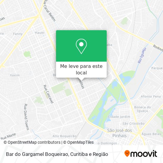 Bar do Gargamel Boqueirao mapa