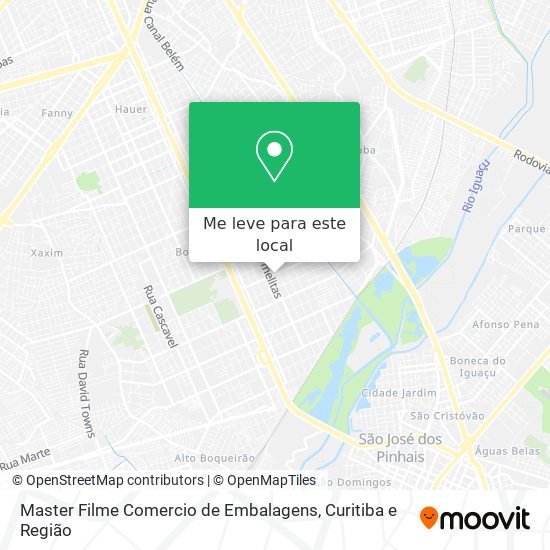 Master Filme Comercio de Embalagens mapa