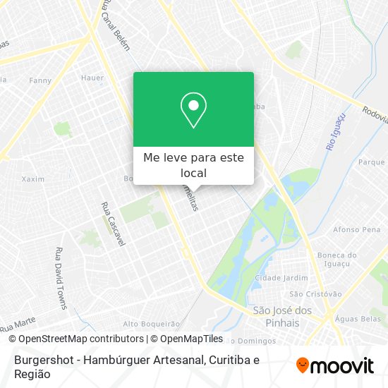 Burgershot - Hambúrguer Artesanal mapa