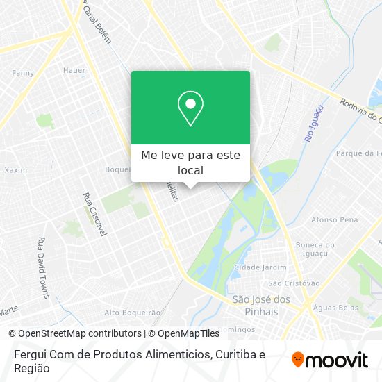 Fergui Com de Produtos Alimenticios mapa