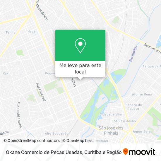 Okane Comercio de Pecas Usadas mapa