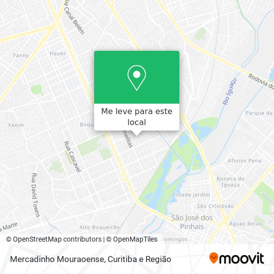Mercadinho Mouraoense mapa