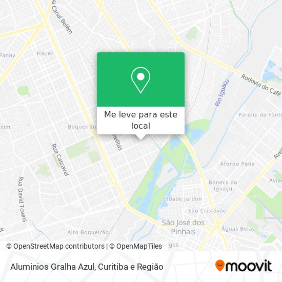 Aluminios Gralha Azul mapa