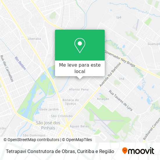 Tetrapavi Construtora de Obras mapa