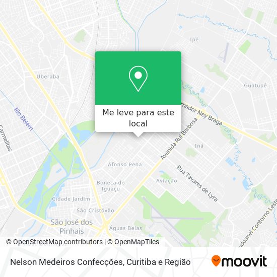 Nelson Medeiros Confecções mapa