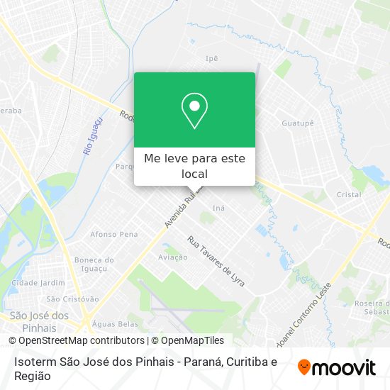 Isoterm São José dos Pinhais - Paraná mapa