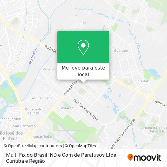 Multi-Fix do Brasil IND e Com de Parafusos Ltda mapa