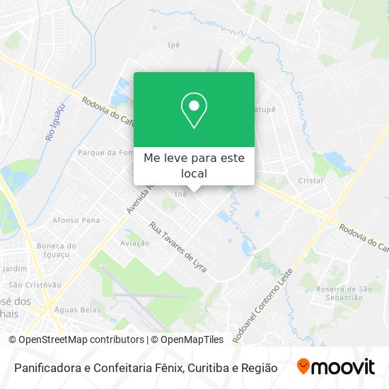 Panificadora e Confeitaria Fênix mapa