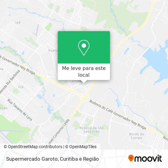 Supermercado Garoto mapa